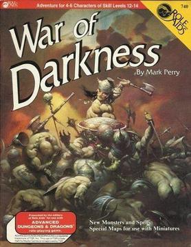 <i>War of Darkness</i> Tabletop role-playing game adventure
