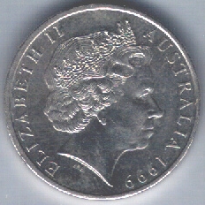 Australian twenty-cent coin