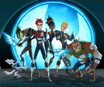 From left to right: Radarr, Stork, Aerrow, Piper, Finn, and Junko. Storm Hawks crew.jpg