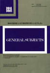 Early cover of the General Subjects section Biochimica et Biophysica Acta (journal) cover.gif