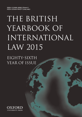 <i>The British Yearbook of International Law</i> Academic journal