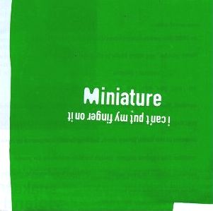 <i>I Cant Put My Finger on It</i> album by Miniature