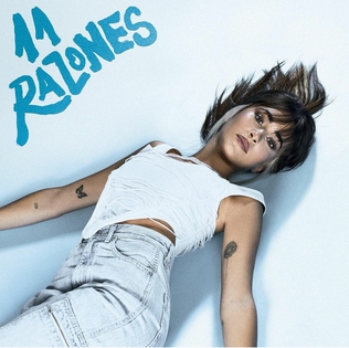 11 Razones is the second studio album by Spanish singer Aitana, released on December 11, 2020, by Universal Music. The singer worked with her frequent collaborators on the album, Andrés Torres and Mauricio Rengifo. Heavily inspired by the early 2000s pop era, the album takes Aitana to a more pop rock and power pop ground with elements of punk music, expanding her vocal ability and musical versatility. The singer mentioned being mainly inspired by Avril Lavigne, Simple Plan and El Canto del Loco among others. It includes a wide number of guest appearances with Colombian singer Sebastián Yatra, duo Cali y El Dandee, Spanish rapper Beret, alternative pop singer Natalia Lacunza, Álvaro Díaz and Pole.