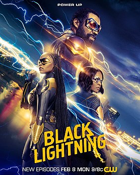 File:Black Lightning season 4.jpg
Description	
This is a poster for Black Lightning (season 4).
The poster art copyright is believed to belong to the distributor of the TV, the publisher, The CW, or the graphic artist.