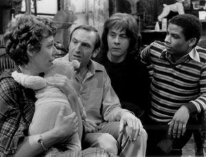 Main cast of Rising Damp: (from left) Frances de la Tour, Leonard Rossiter, Richard Beckinsale and Don Warrington Risingdamp.jpg