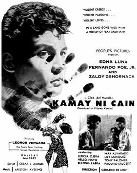 <i>Kamay ni Cain</i> 1957 Filipino film directed by Gerardo de Leon