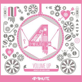 4minute volume up album cover