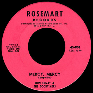 <span class="mw-page-title-main">Mercy, Mercy (Don Covay song)</span>