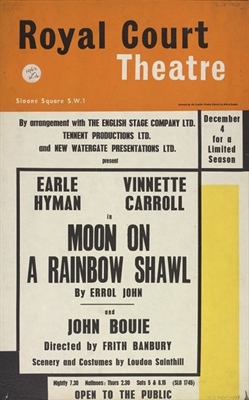 <i>Moon on a Rainbow Shawl</i> 1958 play written by Errol John