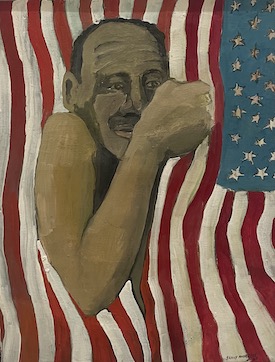 File:Flag Day, 1966, Benny Andrews at AIC 2023.jpeg