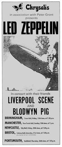 <span class="mw-page-title-main">Led Zeppelin United Kingdom Tour Summer 1969</span> 1969 concert tour by Led Zeppelin