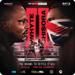 <span class="mw-page-title-main">Dillian Whyte vs Derek Chisora II</span> Boxing match