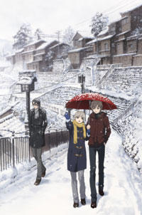 Official artwork used in the Volume 1 DVD release in Japan showing the Kanzato siblings. From left to right: Ryo, Jun and Shin Kanzato. Persona TS DVD Volume 1.jpg