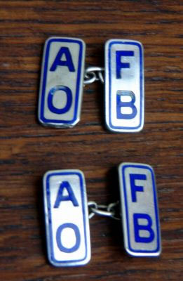 A pair of Ancient Order of Froth Blower cufflinks. Cufflinks.JPG