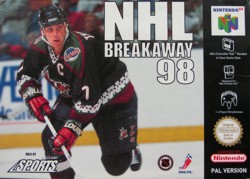 NHL Breakaway '98 box art.