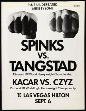 <span class="mw-page-title-main">Michael Spinks vs. Steffen Tangstad</span> Boxing match