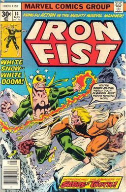 File:Iron Fist vs Sabretooth comic cover.jpg