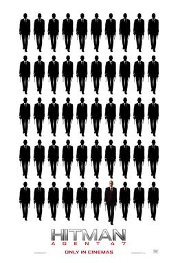 Ten rows of 5 indistinct figures. The 47th figure is bald, wearing a suit with a white shirt and red tie.