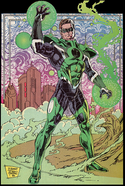 Hal Jordan becomes Parallax. Interior artwork from Green Lantern vol. 3, 50 (Mar, 1994)  Art by Darryl Banks.