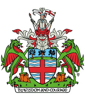 File:Hurstville City Council (NSW) Coat of Arms, designed by H Ellis Tomlinson 1987.jpg