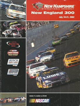 <span class="mw-page-title-main">2002 New England 300</span> 19th race of the 2002 NASCAR Winston Cup Series