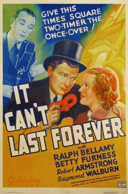 <i>It Cant Last Forever</i> 1937 film