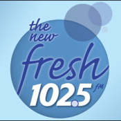 KEZK's logo as "Fresh 102.5", 2010-2015 Fresh1025.png