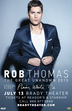 <span class="mw-page-title-main">The Great Unknown Tour</span> 2015–16 concert tour by Rob Thomas