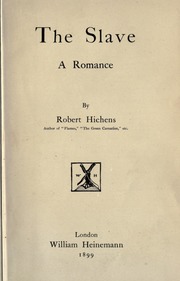 <i>The Slave</i> (1899 novel) 1899 novel