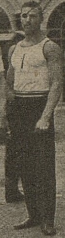 Karel Starý, cropped from the Bohemian team photo at the 1911 World Gymnastics Championships in Turin, Italy