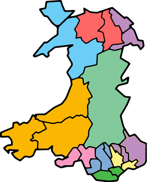 File:Wales proposed 10 authority model 2018.png