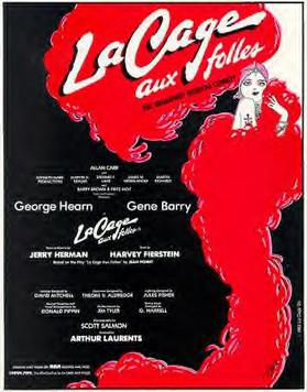 <i>La Cage aux Folles</i> (musical) 1983 musical composed by Jerry Herman, with libretto by Harvey Fierstein