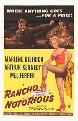 Poster originale di Rancho Notorious