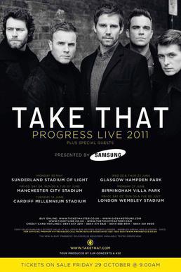 <span class="mw-page-title-main">Progress Live</span> 2011 concert tour by Take That