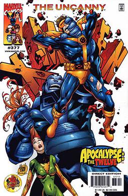 Cover to Uncanny X-Men #377 (Feb. 2000). Art by Adam Kubert.