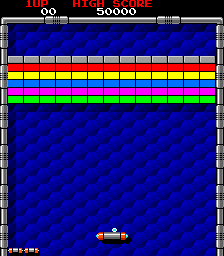 Arcade version of Arkanoid