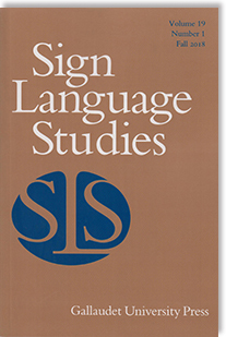 <i>Sign Language Studies</i> Academic journal