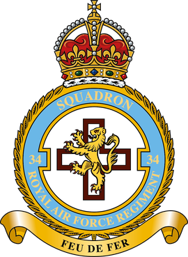 <span class="mw-page-title-main">No. 34 Squadron RAF Regiment</span> Military unit