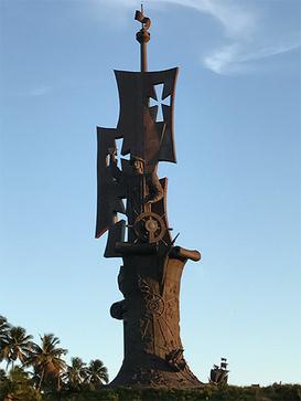 <i>Birth of the New World</i> Bronze sculpture located on the Atlantic coastline of Arecibo, Puerto Rico