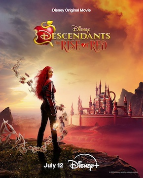 <i>Descendants: The Rise of Red</i> 2024 Disney film