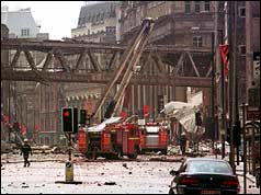 The devastation left by the IRA bombing