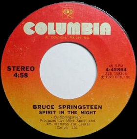 <span class="mw-page-title-main">Spirit in the Night</span> 1973 single by Bruce Springsteen