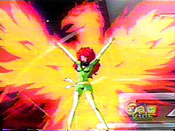 The Phoenix's power displayed via Jean Grey in the X-Men animated series