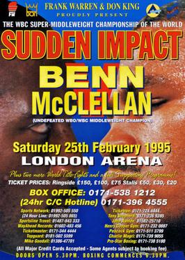 <span class="mw-page-title-main">Nigel Benn vs. Gerald McClellan</span> Boxing competition