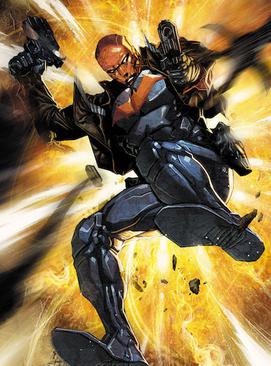 Jason Todd as Red Hood on the cover of Red Hood and the Outlaws #29 (May 2006). Art by Philip Tan.