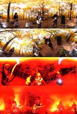 Frames from the music video for "Expectation", displaying the use of the 360 degree camera Tame Impala Expectation music video frames.jpg