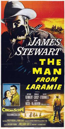 THE MAN FROM LARAMIE Movie POSTER 27x40 F James Stewart Arthur Kennedy Donald 