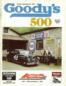<span class="mw-page-title-main">1987 Goody's 500</span> 24th race of the 1987 NASCAR Winston Cup Series