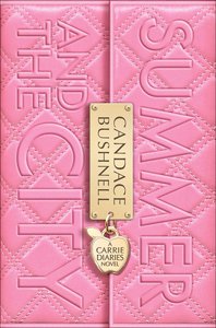 Book title on solid pink cover, with a gold lock in center with author's name