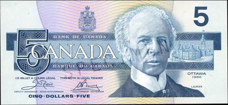 File:Birds of Canada $5 banknote, obverse.jpg